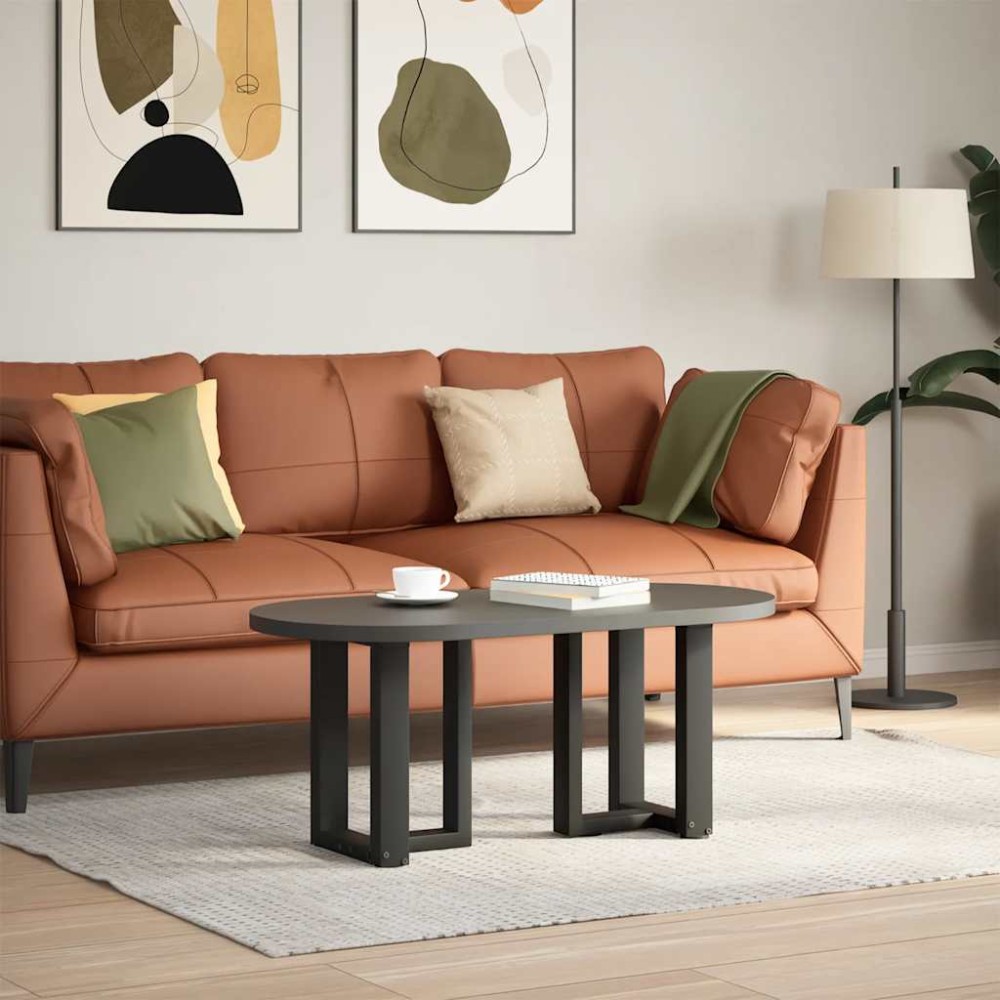 vidaXL Picioare pentru măsuță de cafea în formă de T, 2 buc., negru, 38x25x(42-43) cm, oțel