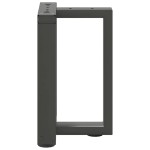 vidaXL Picioare pentru măsuță de cafea în formă de T, 2 buc., antracit, 38x25x(42-43) cm, oțel