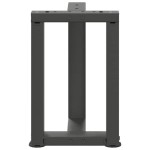 vidaXL Picioare pentru măsuță de cafea în formă de T, 2 buc., antracit, 38x25x(42-43) cm, oțel