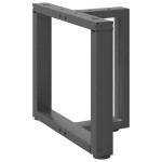vidaXL Picioare pentru măsuță de cafea în formă de T, 2 buc., antracit, 50x25x(42-43) cm, oțel