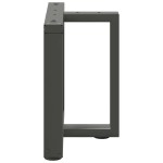 vidaXL Picioare pentru măsuță de cafea în formă de T, 2 buc., antracit, 50x25x(42-43) cm, oțel