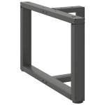 vidaXL Picioare pentru măsuță de cafea în formă de T, 2 buc., antracit, 60x25x(42-43) cm, oțel