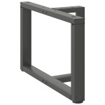 vidaXL Picioare pentru măsuță de cafea în formă de T, 2 buc., antracit, 70x25x(42-43) cm, oțel