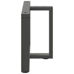 vidaXL Picioare pentru măsuță de cafea în formă de T, 2 buc., antracit, 70x25x(42-43) cm, oțel
