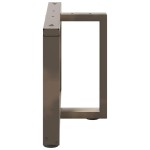vidaXL Picioare pentru măsuță de cafea în formă de T, 2 buc., negru, 70x25x(42-43) cm, oțel vidaXL Picioare pentru măsuță de cafea în formă de T, 2 buc., negru, 70x25x(42-43) cm, oțel