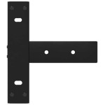 vidaXL Picioare de masă consolă în formă de T, 2 buc., negru, 25x28x(72-73) cm, oțel vidaXL Picioare de masă consolă în formă de T, 2 buc., negru, 25x28x(72-73) cm, oțel