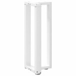 vidaXL Picioare de masă consolă în formă de T, 2 buc., alb, 25x28x(72-73) cm, oțel vidaXL Picioare de masă consolă în formă de T, 2 buc., alb, 25x28x(72-73) cm, oțel