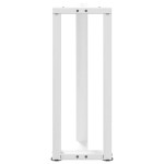 vidaXL Picioare de masă consolă în formă de T, 2 buc., alb, 25x28x(72-73) cm, oțel vidaXL Picioare de masă consolă în formă de T, 2 buc., alb, 25x28x(72-73) cm, oțel