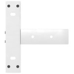 vidaXL Picioare de masă consolă în formă de T, 2 buc., alb, 25x28x(72-73) cm, oțel vidaXL Picioare de masă consolă în formă de T, 2 buc., alb, 25x28x(72-73) cm, oțel