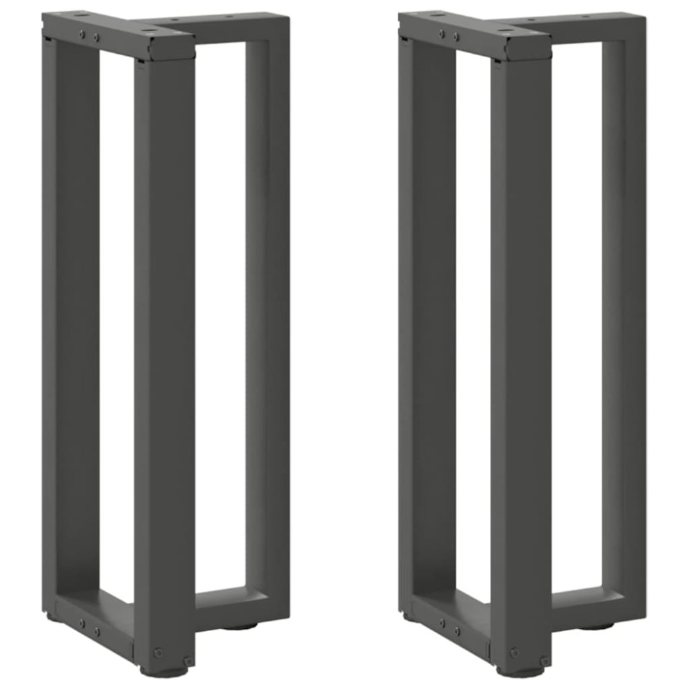 vidaXL Picioare de masă consolă în formă de T, 2 buc., antracit, 25x28x(72-73) cm, oțel