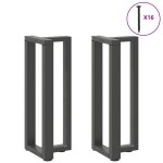 vidaXL Picioare de masă consolă în formă de T, 2 buc., antracit, 25x28x(72-73) cm, oțel