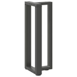 vidaXL Picioare de masă consolă în formă de T, 2 buc., antracit, 25x28x(72-73) cm, oțel