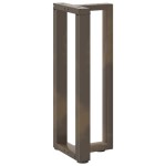 vidaXL Picioare de masă consolă în formă de T, 2 buc., negru, 25x28x(72-73) cm, oțel