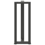 vidaXL Picioare de masă consolă în formă de T, 2 buc., antracit, 38x25x(72-73) cm, oțel