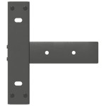 vidaXL Picioare de masă consolă în formă de T, 2 buc., antracit, 38x25x(72-73) cm, oțel