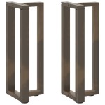 vidaXL Picioare de masă consolă în formă de T, 2 buc., negru, 38x25x(72-73) cm, oțel vidaXL Picioare de masă consolă în formă de T, 2 buc., negru, 38x25x(72-73) cm, oțel