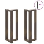 vidaXL Picioare de masă consolă în formă de T, 2 buc., negru, 38x25x(72-73) cm, oțel vidaXL Picioare de masă consolă în formă de T, 2 buc., negru, 38x25x(72-73) cm, oțel