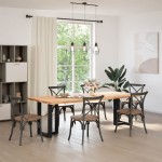 vidaXL Picioare de masă în formă de T, 2 buc., negru, 50x35x(72-73) cm, oțel vidaXL Picioare de masă în formă de T, 2 buc., negru, 50x35x(72-73) cm, oțel