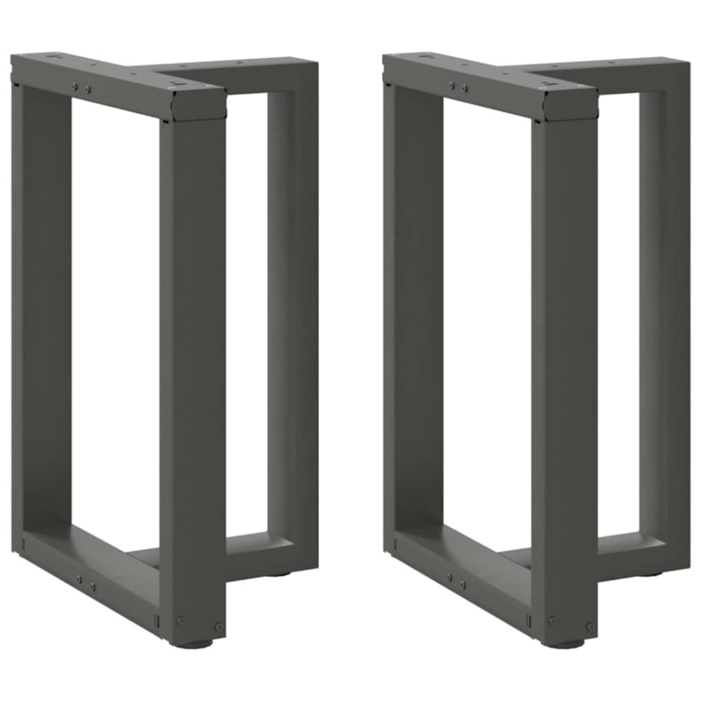 vidaXL Picioare de masă în formă de T, 2 buc., antracit, 50x35x(72-73) cm, oțel