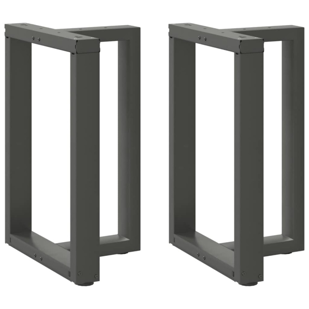 vidaXL Picioare de masă în formă de T, 2 buc., antracit, 60x35x(72-73) cm, oțel
