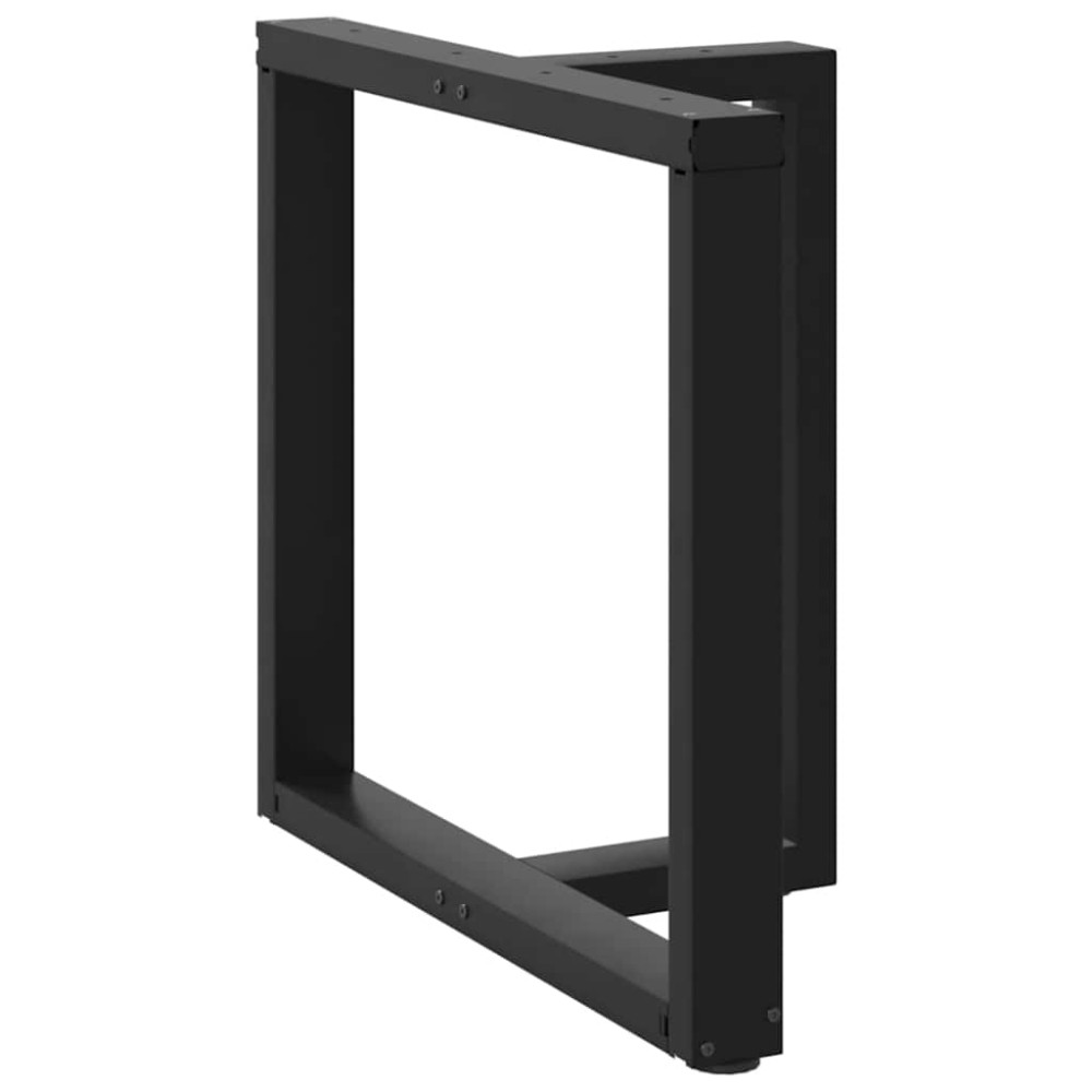 vidaXL Picioare de masă în formă de T, 2 buc., negru, 70x35x(72-73) cm, oțel