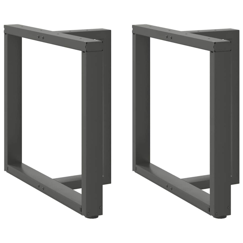vidaXL Picioare de masă în formă de T, 2 buc., antracit, 70x35x(72-73) cm, oțel