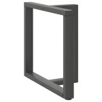 vidaXL Picioare de masă în formă de T, 2 buc., antracit, 70x35x(72-73) cm, oțel vidaXL Picioare de masă în formă de T, 2 buc., antracit, 70x35x(72-73) cm, oțel