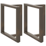 vidaXL Picioare de masă în formă de T, 2 buc., negru, 70x35x(72-73) cm, oțel vidaXL Picioare de masă în formă de T, 2 buc., negru, 70x35x(72-73) cm, oțel