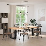 vidaXL Picioare de masă în formă de T, 2 buc., negru, 80x35x(72-73) cm, oțel vidaXL Picioare de masă în formă de T, 2 buc., negru, 80x35x(72-73) cm, oțel