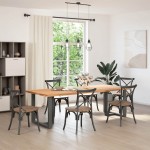 vidaXL Picioare de masă în formă de T, 2 buc., antracit, 80x35x(72-73) cm, oțel