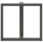 vidaXL Picioare de masă în formă de T, 2 buc., antracit, 80x35x(72-73) cm, oțel