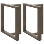 vidaXL Picioare de masă în formă de T, 2 buc., negru, 80x35x(72-73) cm, oțel vidaXL Picioare de masă în formă de T, 2 buc., negru, 80x35x(72-73) cm, oțel