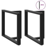 vidaXL Picioare de masă în formă de T, 2 buc., negru, 90x35x(72-73) cm, oțel vidaXL Picioare de masă în formă de T, 2 buc., negru, 90x35x(72-73) cm, oțel