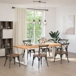 vidaXL Picioare de masă în formă de T, 2 buc., alb, 90x35x(72-73) cm, oțel vidaXL Picioare de masă în formă de T, 2 buc., alb, 90x35x(72-73) cm, oțel