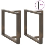 vidaXL Picioare de masă în formă de T, 2 buc., negru, 90x35x(72-73) cm, oțel vidaXL Picioare de masă în formă de T, 2 buc., negru, 90x35x(72-73) cm, oțel