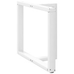 vidaXL Picioare de masă în formă de T, 2 buc., alb, 100x35x(72-73) cm, oțel