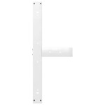vidaXL Picioare de masă în formă de T, 2 buc., alb, 100x35x(72-73) cm, oțel