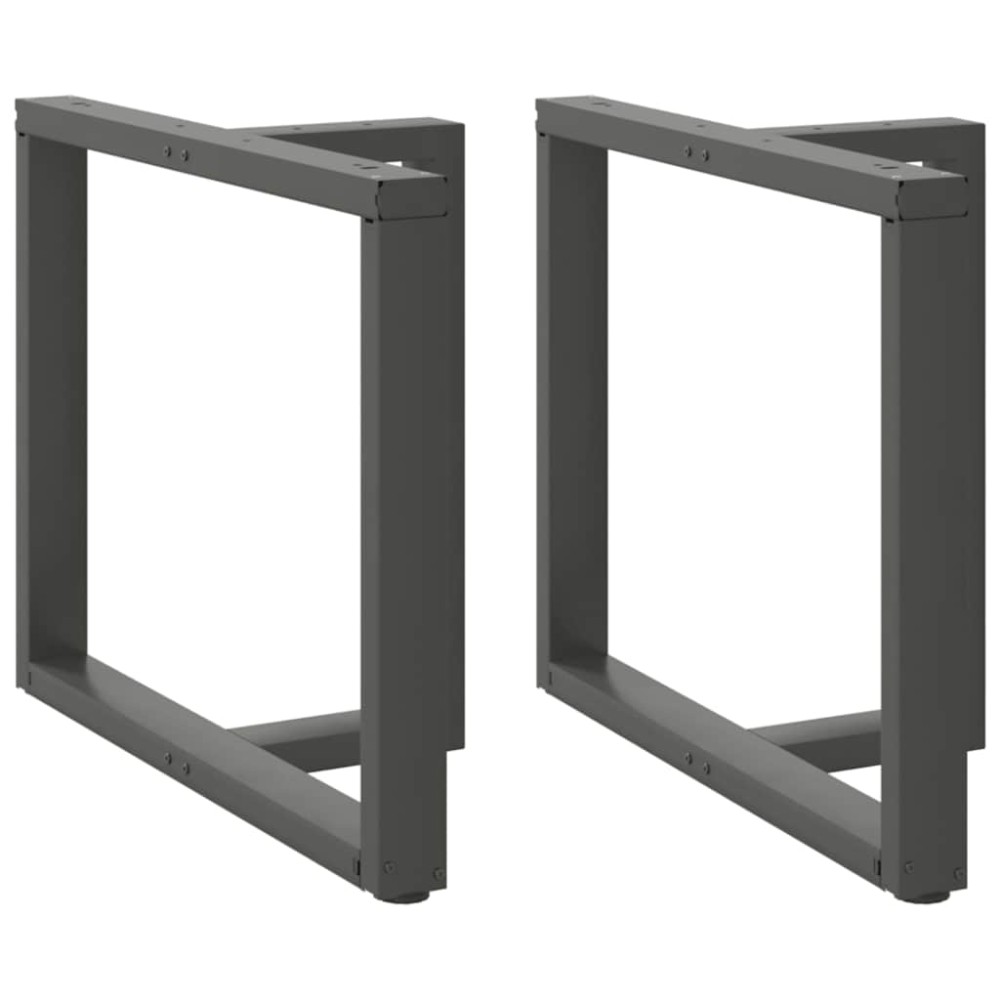 vidaXL Picioare de masă în formă de T, 2 buc., antracit, 100x35x(72-73) cm, oțel