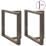 vidaXL Picioare de masă în formă de T, 2 buc., negru, 100x35x(72-73) cm, oțel vidaXL Picioare de masă în formă de T, 2 buc., negru, 100x35x(72-73) cm, oțel