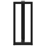 vidaXL Picioare de masă de bar în formă de T, 2 buc., negru, 40x35x(90-91) cm, oțel
