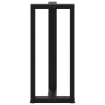 vidaXL Picioare de masă de bar în formă de T, 2 buc., negru, 50x35x(90-91) cm, oțel