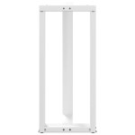 vidaXL Picioare de masă de bar în formă de T, 2 buc., alb, 50x35x(90-91) cm, oțel