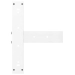 vidaXL Picioare de masă de bar în formă de T, 2 buc., alb, 50x35x(90-91) cm, oțel