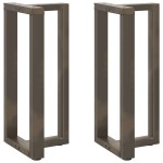 vidaXL Picioare de masă de bar în formă de T, 2 buc., negru, 50x35x(90-91) cm, oțel vidaXL Picioare de masă de bar în formă de T, 2 buc., negru, 50x35x(90-91) cm, oțel