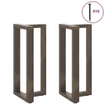 vidaXL Picioare de masă de bar în formă de T, 2 buc., negru, 50x35x(90-91) cm, oțel vidaXL Picioare de masă de bar în formă de T, 2 buc., negru, 50x35x(90-91) cm, oțel