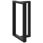 vidaXL Picioare de masă de bar în formă de T, 2 buc., negru, 60x35x(90-91) cm, oțel vidaXL Picioare de masă de bar în formă de T, 2 buc., negru, 60x35x(90-91) cm, oțel