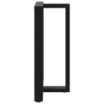 vidaXL Picioare de masă de bar în formă de T, 2 buc., negru, 60x35x(90-91) cm, oțel vidaXL Picioare de masă de bar în formă de T, 2 buc., negru, 60x35x(90-91) cm, oțel