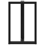 vidaXL Picioare de masă de bar în formă de T, 2 buc., negru, 60x35x(90-91) cm, oțel vidaXL Picioare de masă de bar în formă de T, 2 buc., negru, 60x35x(90-91) cm, oțel