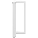 vidaXL Picioare de masă de bar în formă de T, 2 buc., alb, 60x35x(90-91) cm, oțel vidaXL Picioare de masă de bar în formă de T, 2 buc., alb, 60x35x(90-91) cm, oțel