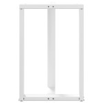 vidaXL Picioare de masă de bar în formă de T, 2 buc., alb, 60x35x(90-91) cm, oțel vidaXL Picioare de masă de bar în formă de T, 2 buc., alb, 60x35x(90-91) cm, oțel